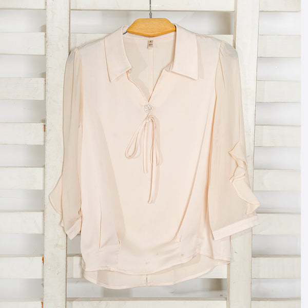 Women's Light Peach Casual Top