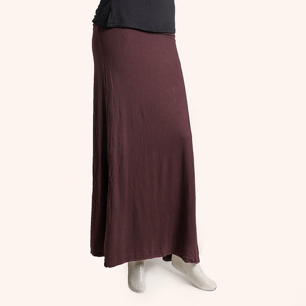 Womens Brown Long Skirt Free Size