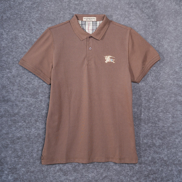 Gravity Men's Light Brown Polo T-Shirt