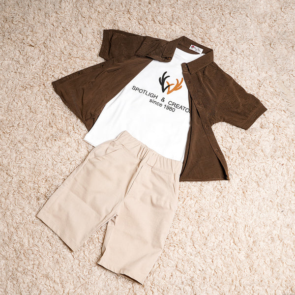 Boys Double Shirt & Short Set