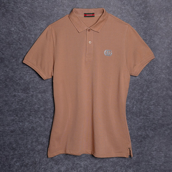 Gravity Men's Brown Polo T-Shirt