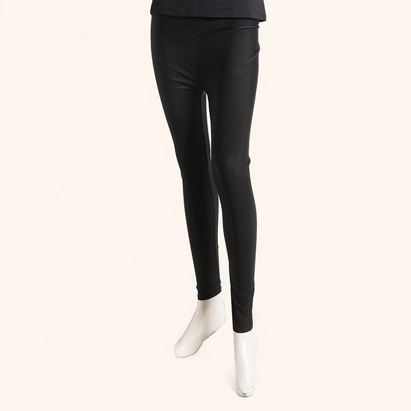 Women's Black Tights Light shine