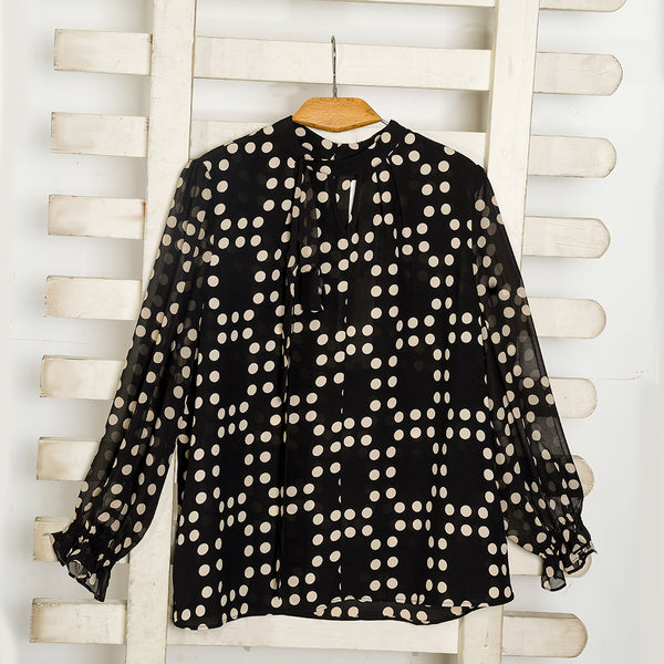 Black & Golden Casual Top