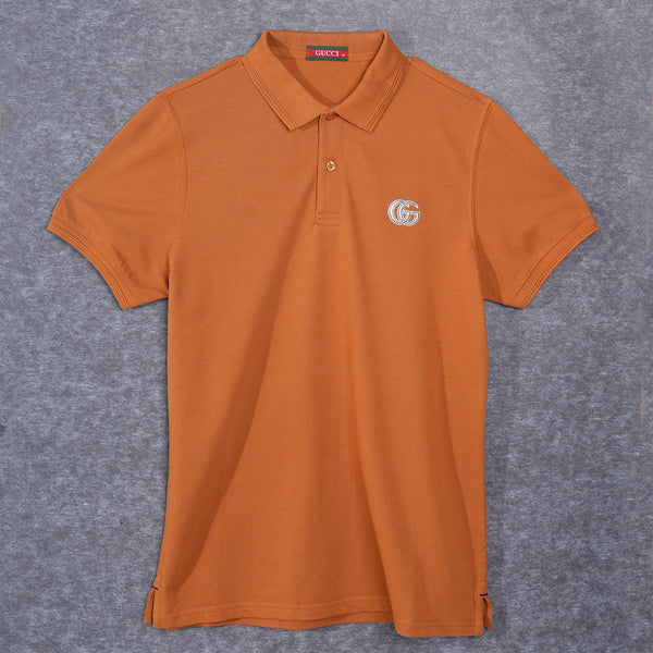 Gravity Men's Rust Polo T-Shirt