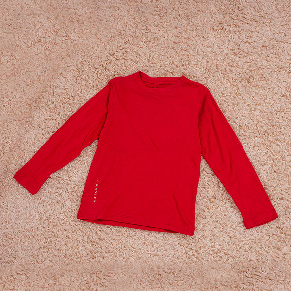 Boys Red Full Sleeves T-Shirt