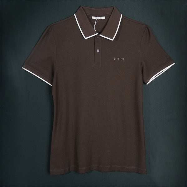 Gravity Brown Polo T-Shirt