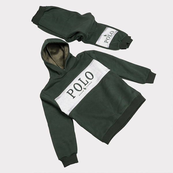 Boys Track Suit Olive
