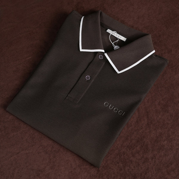 Gravity Brown Polo T-Shirt