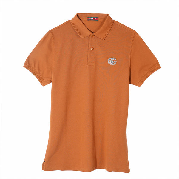 Gravity Men's Rust Polo T-Shirt