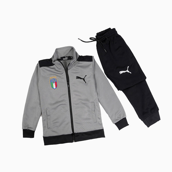 Boys Track Suit Grey & Black