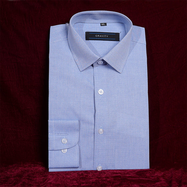 Gravity Men Dress Shirt Sky Blue