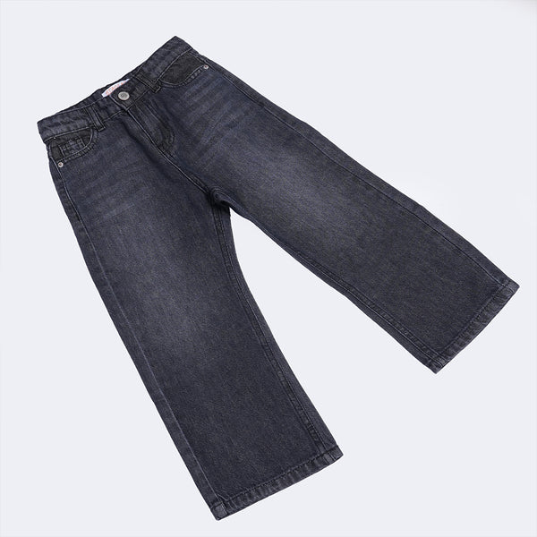 Kids Grey Black Jeans