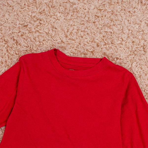 Boys Red Full Sleeves T-Shirt