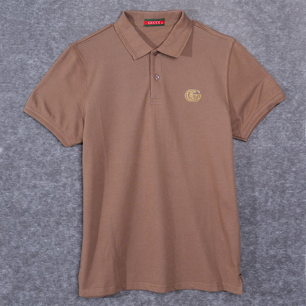 Gravity Men's Brown Polo T-Shirt