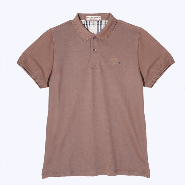 Gravity Men's Light Brown Polo T-Shirt