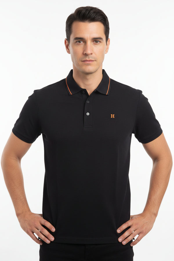 Gravity Black Polo T-Shirt