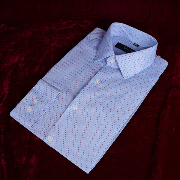 Gravity Men Dress Shirt Sky Blue