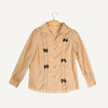 Beige Bow Style Casual Top