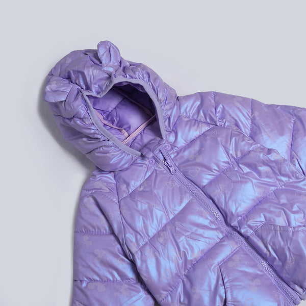 Purple Shinning Hoodie Jacket