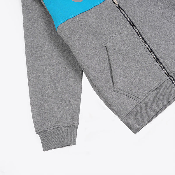 Grey Zipper Hoodie