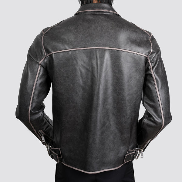 Men Black Leather Jacket
