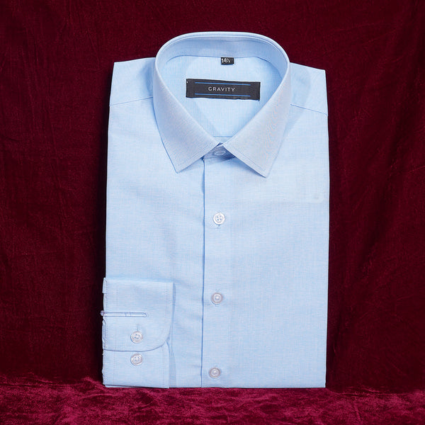 Gravity Men Dress Shirt Sky Blue