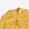 Women's Mustard Collar Neck Casual Top