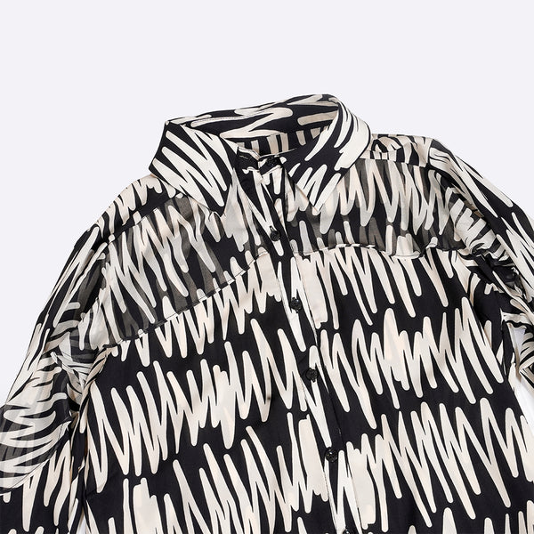 Black & White Casual Top