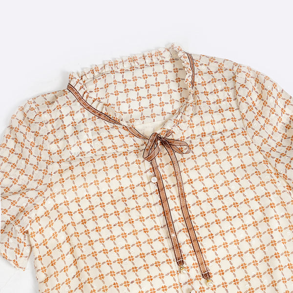 Women's Beige Casual Top