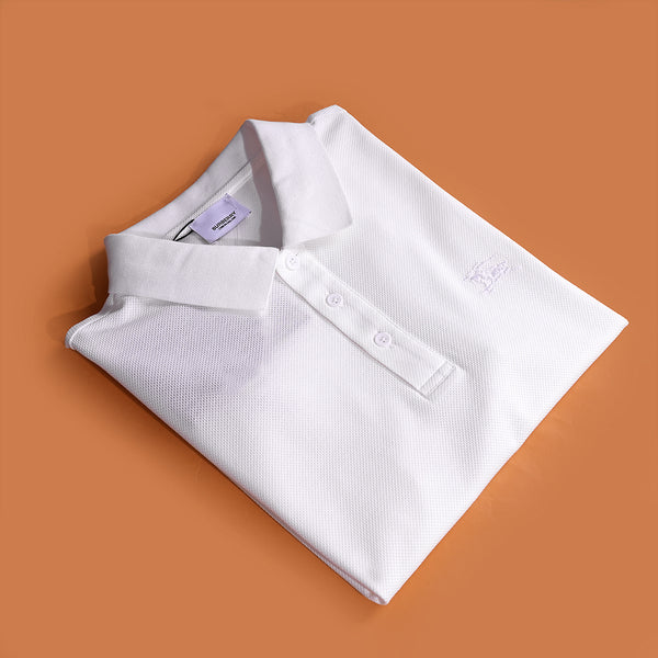 Gravity White Polo T-Shirt