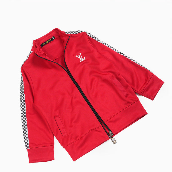 Boys Track Suit Red & Black