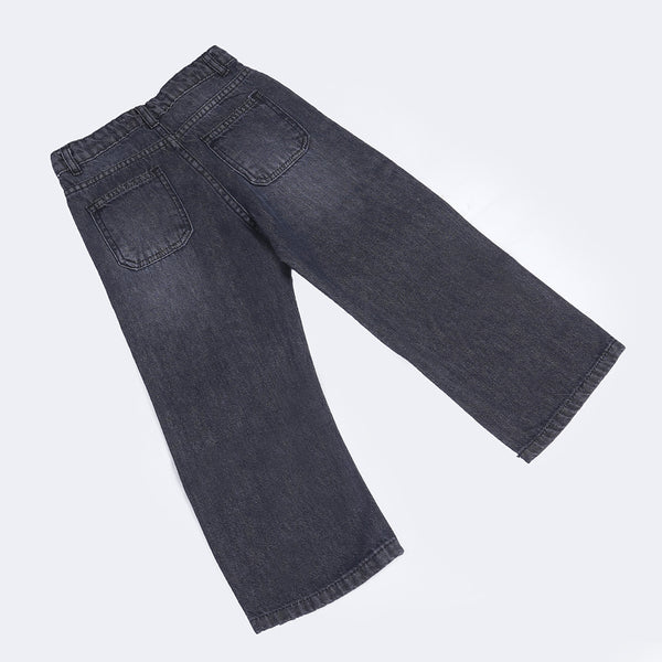 Kids Grey Black Jeans