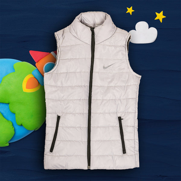 Boys Jacket Sleeveless Off White