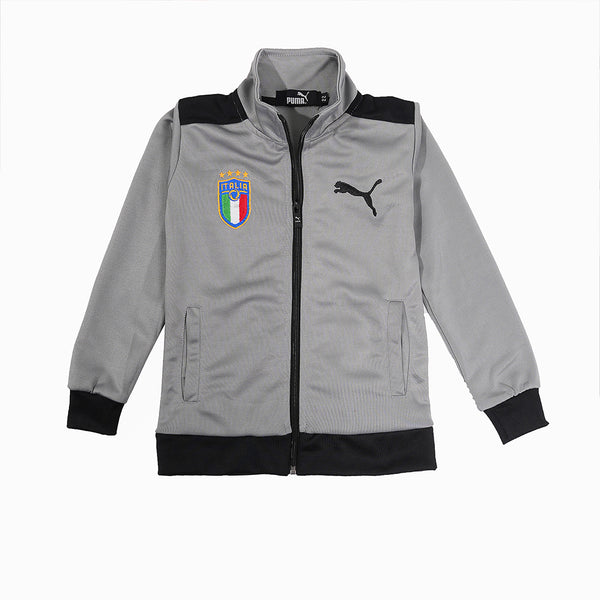 Boys Track Suit Grey & Black