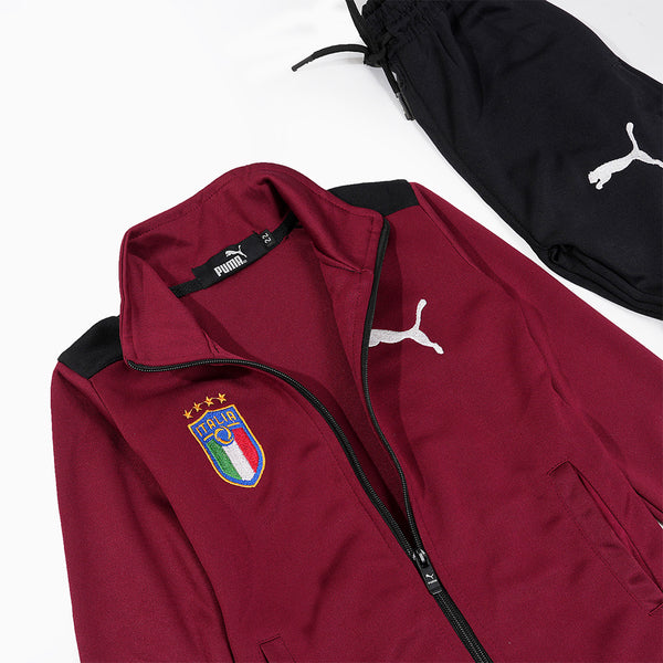 Boys Track Suit Maroon & Black