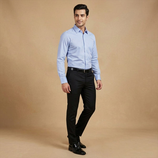 Gravity Men Dress Shirt Sky Blue