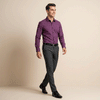 Gravity Men Dress Shirt Dark Purple
