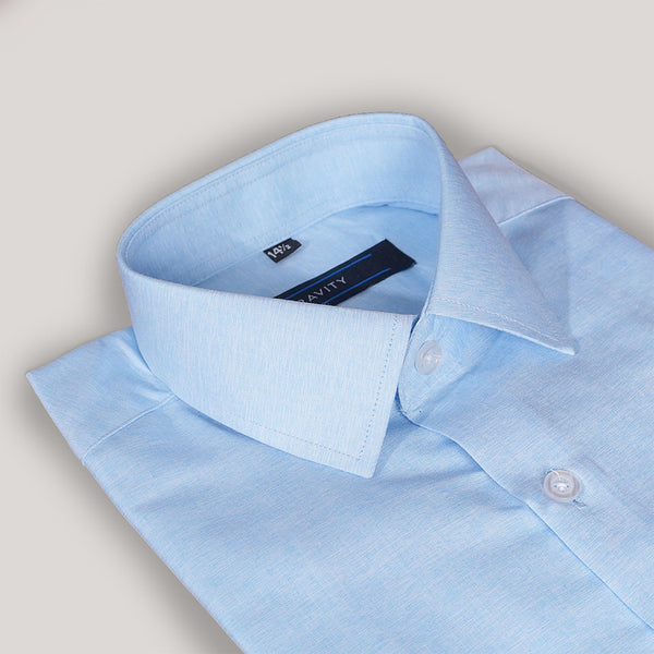 Gravity Men Dress Shirt Sky Blue