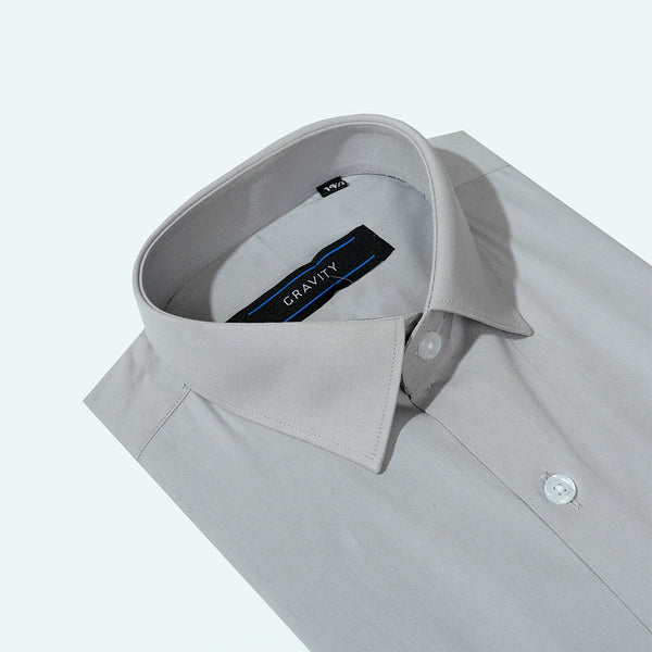 Gravity Men Dress Shirt Grey