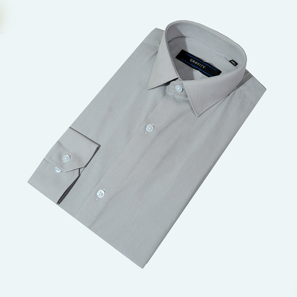 Gravity Men Dress Shirt Grey