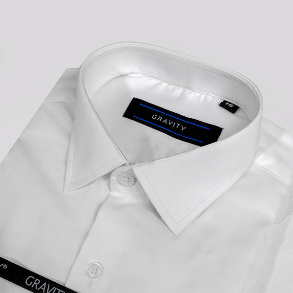 Gravity Men Dress Shirt White