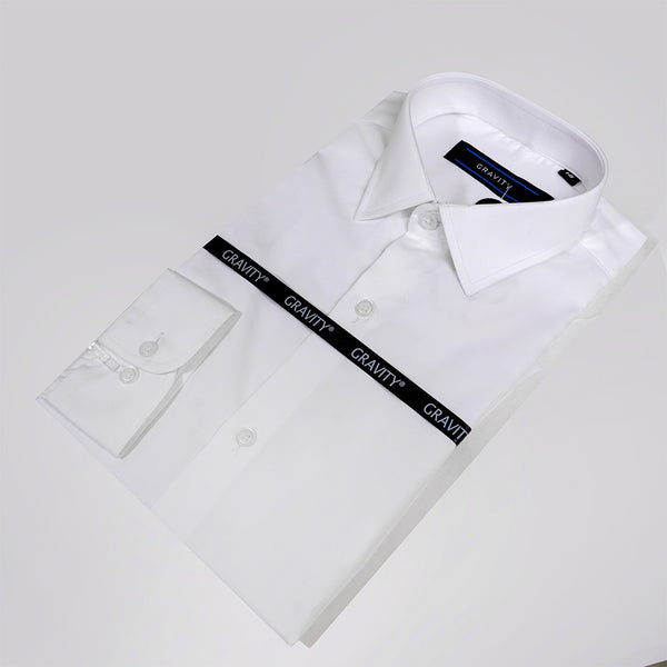 Gravity Men Dress Shirt White