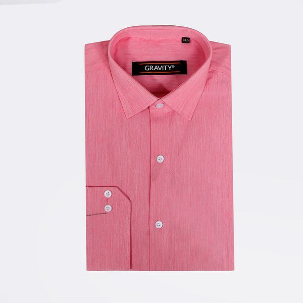 Gravity Men Dress Shirt Pink