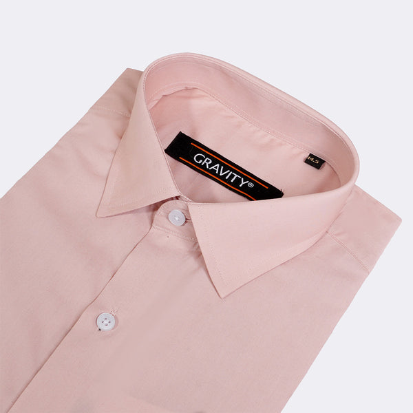 Gravity Men Dress Shirt Baby Pink