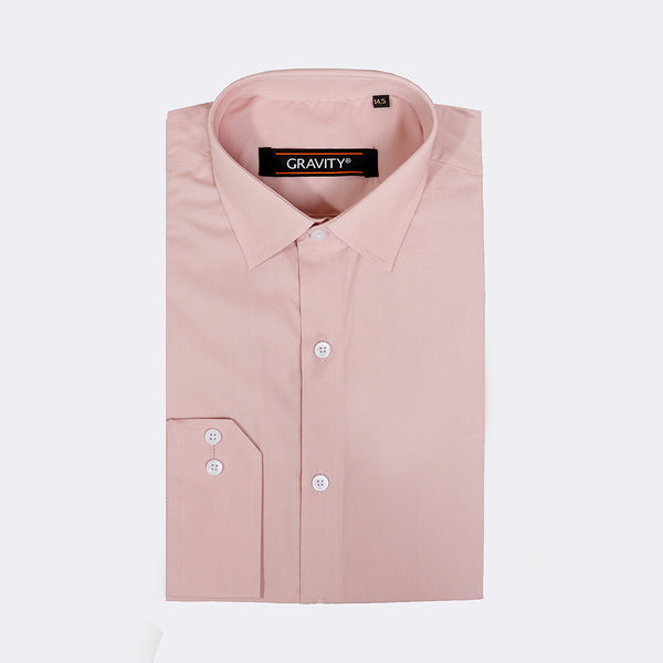 Gravity Men Dress Shirt Baby Pink