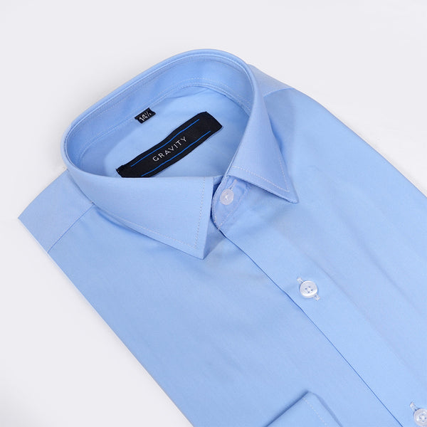 Gravity Men Dress Shirt Sky Blue