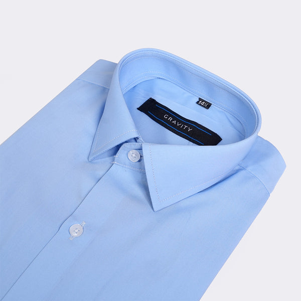 Gravity Men Dress Shirt Sky Blue