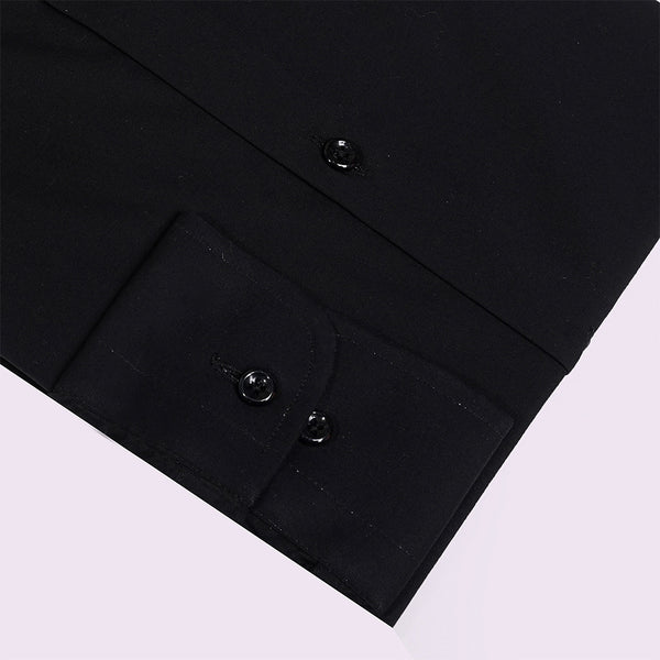 Gravity Men Dress Shirt Black