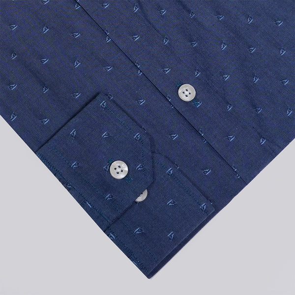 Gravity Men Dress Shirt Blue