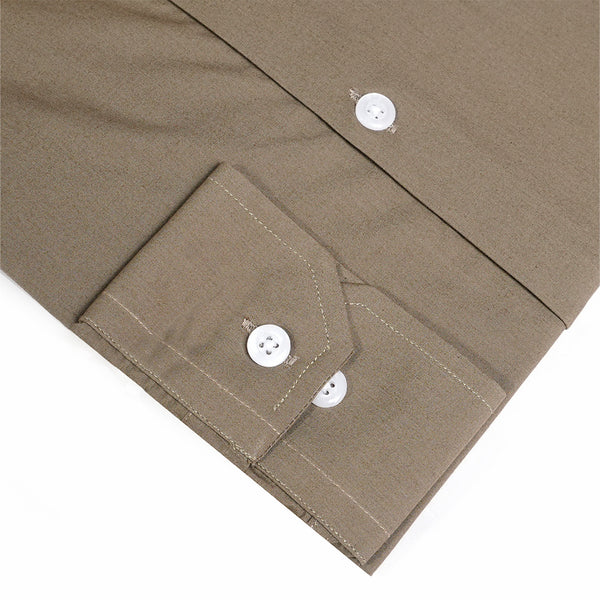 Gravity Men Dress Shirt Pastel Brown